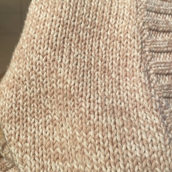 Eddie Bauer 100% cotton 3/4 sleeve oatmeal one button front cardigan size small - Picture 11 of 12